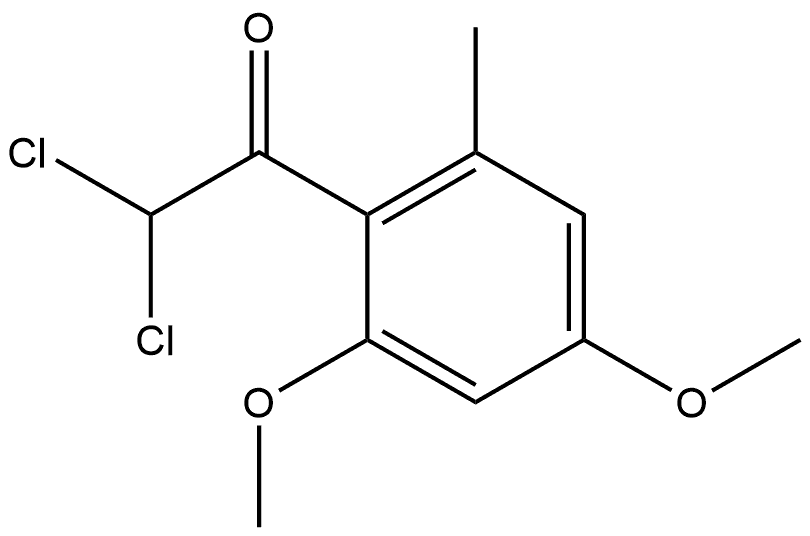 2,2-dichloro-1-(2,4-dimethoxy-6-methylphenyl)ethanone Structure