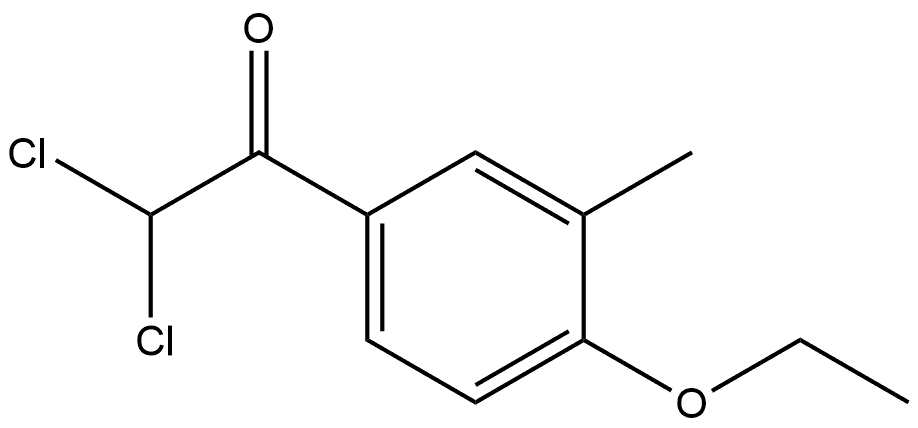 2,2-dichloro-1-(4-ethoxy-3-methylphenyl)ethanone Structure