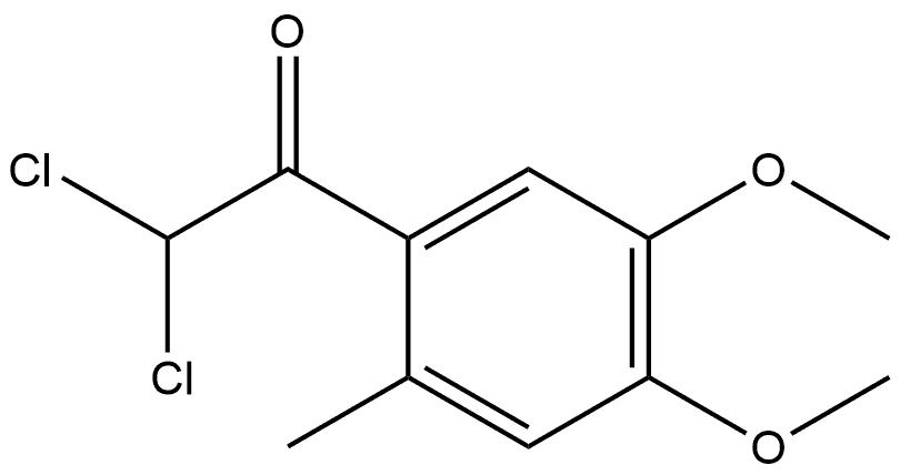 2,2-dichloro-1-(4,5-dimethoxy-2-methylphenyl)ethanone Structure