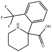 2-Piperidinecarboxylic acid, 2-[2-(trifluoromethyl)phenyl]- Structure