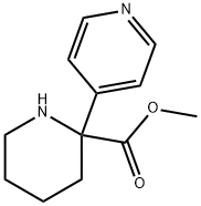 2-Piperidinecarboxylic acid, 2-(4-pyridinyl)-, methyl ester Structure