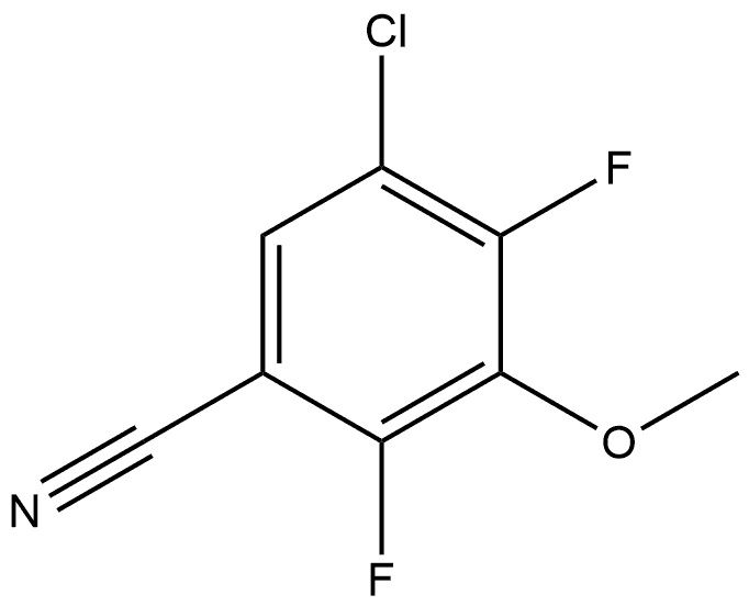 5-Chloro-2,4-difluoro-3-methoxybenzonitrile Structure