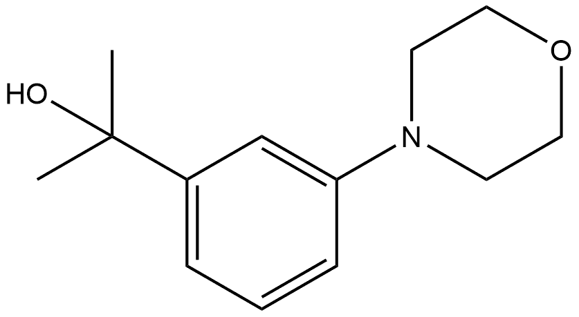 α,α-Dimethyl-3-(4-morpholinyl)benzenemethanol Structure