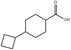 Cyclohexanecarboxylic acid, 4-cyclobutyl- Structure