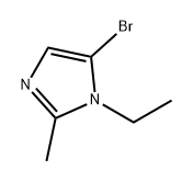 1H-Imidazole, 5-bromo-1-ethyl-2-methyl- Structure