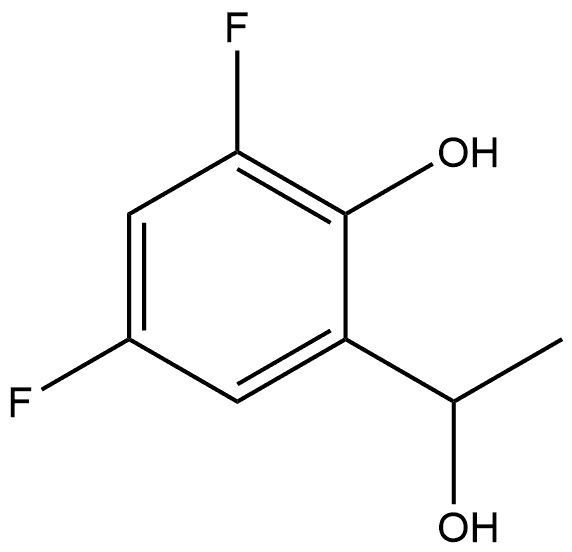 2,4-difluoro-6-(1-hydroxyethyl)phenol Structure