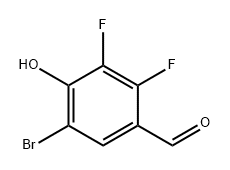 Benzaldehyde, 5-bromo-2,3-difluoro-4-hydroxy- Structure