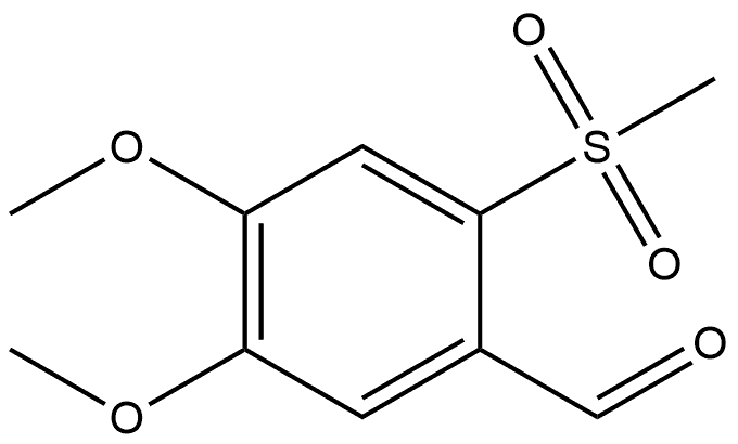 4,5-Dimethoxy-2-(methylsulfonyl)benzaldehyde Structure