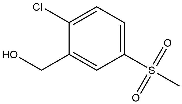 2-Chloro-5-(methylsulfonyl)benzenemethanol Structure