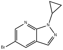 5-bromo-1-cyclopropyl-1H-pyrazolo[3,4-b]pyridine Structure