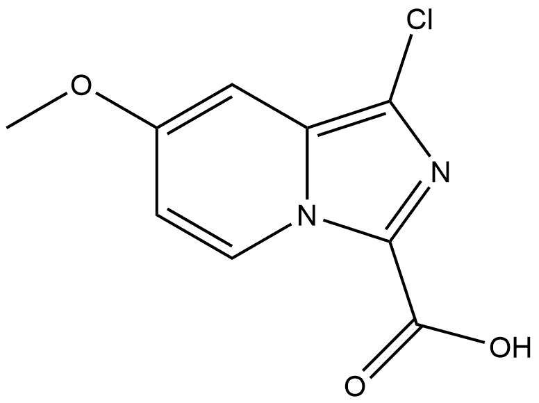 1-chloro-7-methoxyimidazo[1,5-a]pyridine-3-carboxylic acid Structure