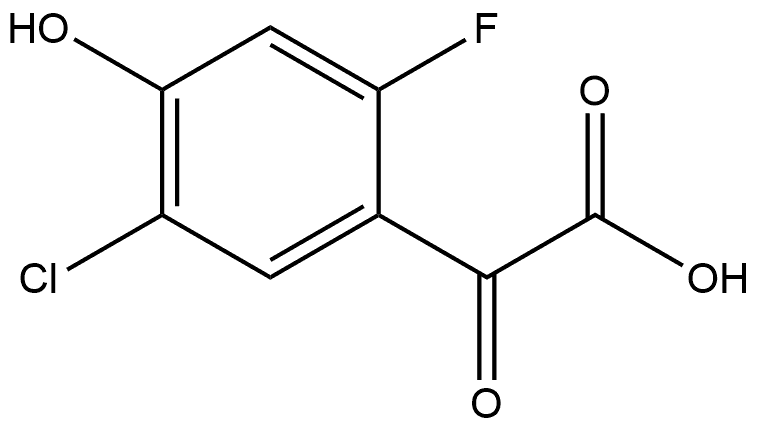 5-Chloro-2-fluoro-4-hydroxy-α-oxobenzeneacetic acid Structure