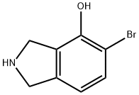 1H-Isoindol-4-ol, 5-bromo-2,3-dihydro- Structure