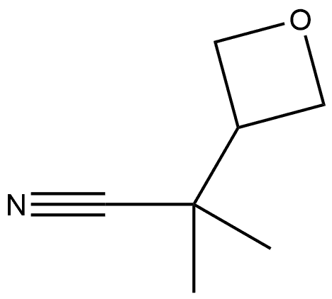 3-Oxetaneacetonitrile, α,α-dimethyl- Structure