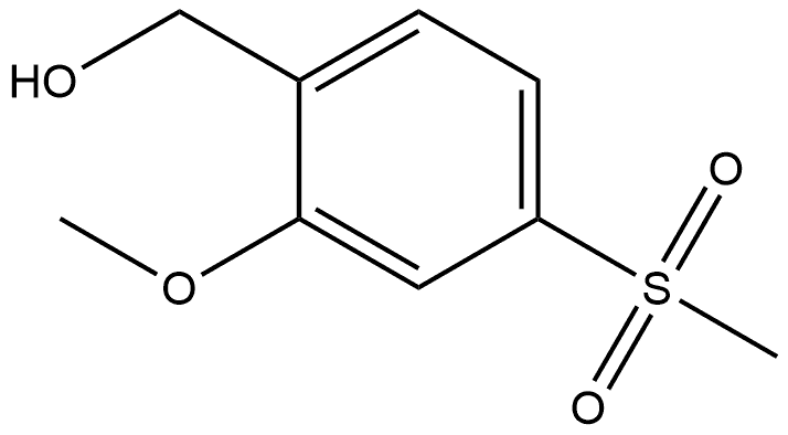 2-Methoxy-4-(methylsulfonyl)benzenemethanol Structure