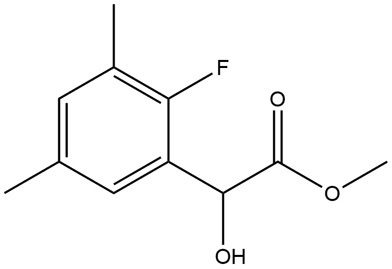 Methyl 2-fluoro-α-hydroxy-3,5-dimethylbenzeneacetate Structure