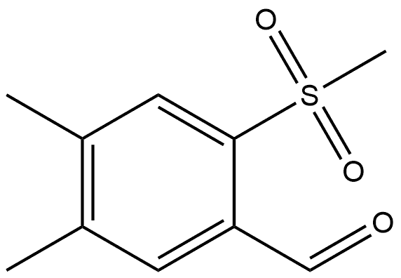 4,5-Dimethyl-2-(methylsulfonyl)benzaldehyde Structure