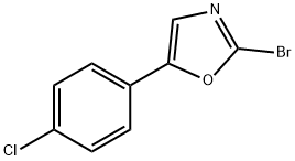 2-bromo-5-(4-chlorophenyl)-1,3-oxazole Structure