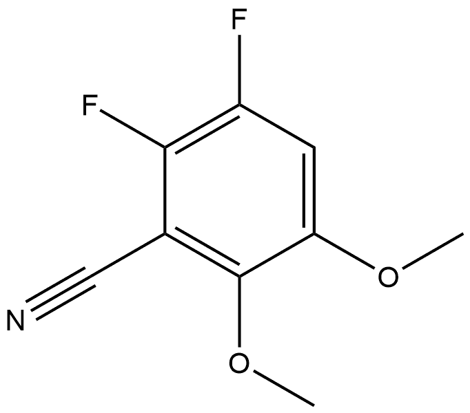 2,3-Difluoro-5,6-dimethoxybenzonitrile Structure