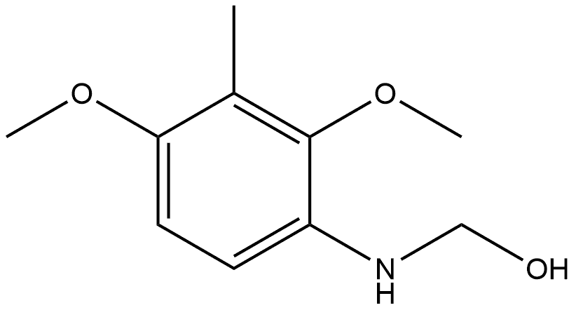 Methanol, 1-[(2,4-dimethoxy-3-methylphenyl)amino]- Structure