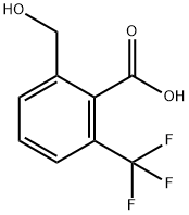 2-Hydroxymethyl-6-(trifluoromethyl)benzoic acid Structure