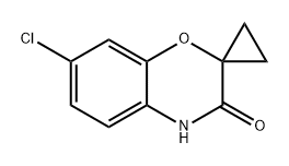 Spiro[2H-1,4-benzoxazine-2,1'-cyclopropan]-3(4H)-one, 7-chloro- 구조식 이미지