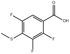 2,3-Difluoro-5-methoxy-4-(methylthio)benzoic acid Structure