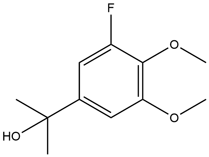 3-Fluoro-4,5-dimethoxy-α,α-dimethylbenzenemethanol Structure