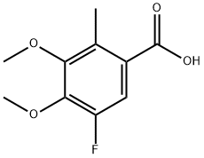 5-fluoro-3,4-dimethoxy-2-methylbenzoic acid 구조식 이미지