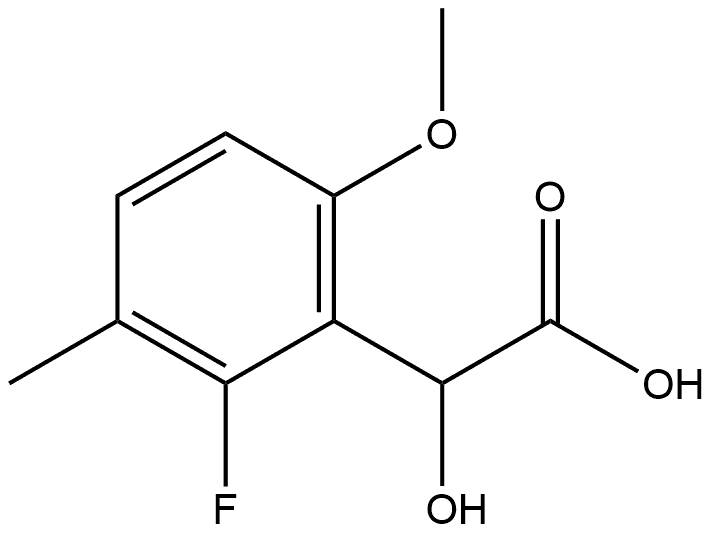 2-Fluoro-α-hydroxy-6-methoxy-3-methylbenzeneacetic acid Structure