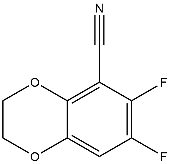 6,7-Difluoro-2,3-dihydro-1,4-benzodioxin-5-carbonitrile Structure