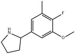 2-(4-fluoro-3-methoxy-5-methylphenyl)pyrrolidine Structure