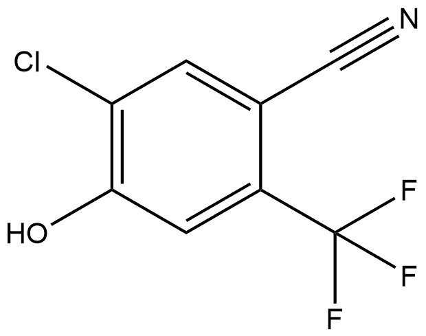 5-Chloro-4-hydroxy-2-(trifluoromethyl)benzonitrile Structure