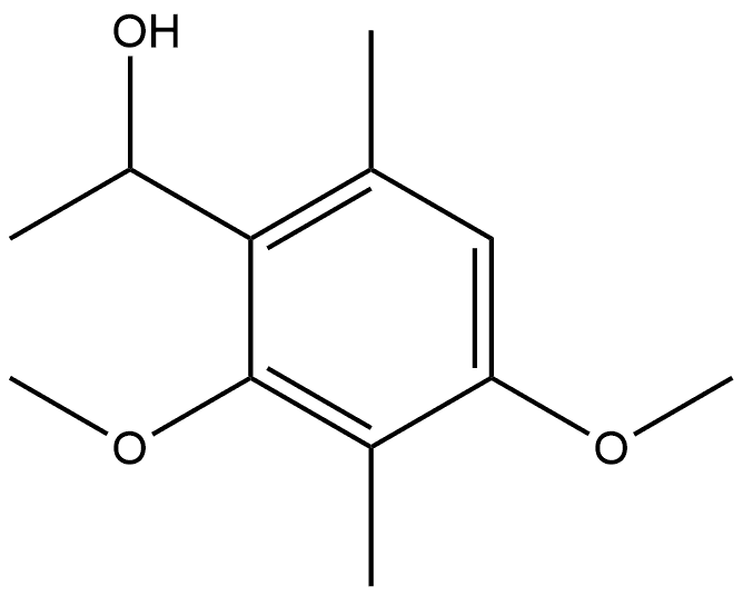 2,4-Dimethoxy-α,3,6-trimethylbenzenemethanol Structure