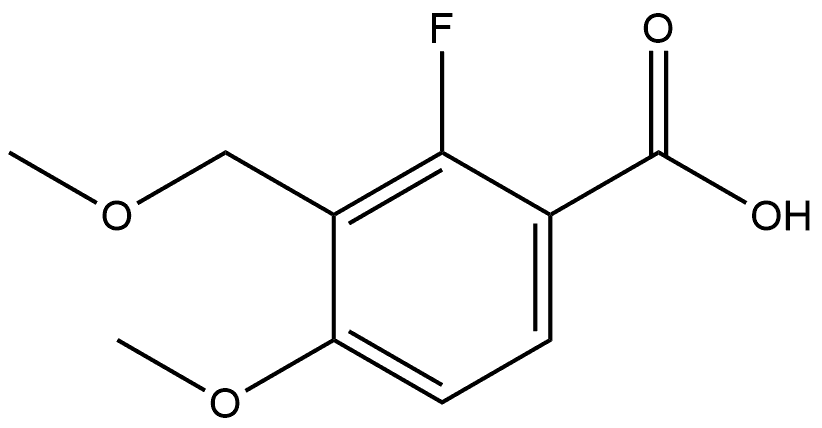 2-Fluoro-4-methoxy-3-(methoxymethyl)benzoic acid Structure