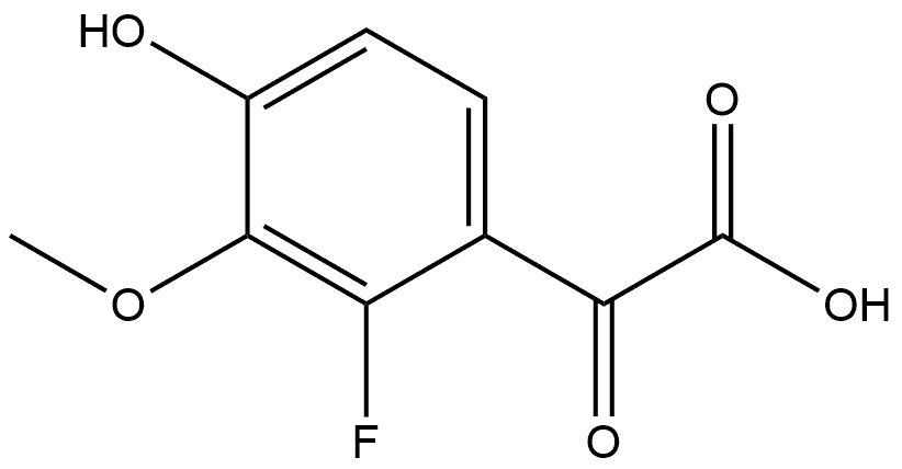 2-Fluoro-4-hydroxy-3-methoxy-α-oxobenzeneacetic acid Structure