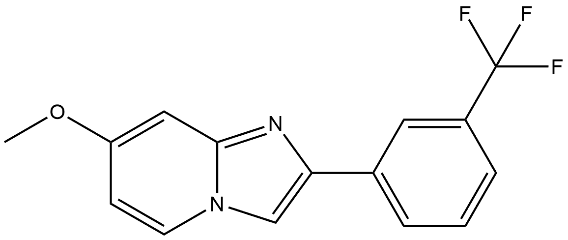 7-Methoxy-2-[3-(trifluoromethyl)phenyl]imidazo[1,2-a]pyridine Structure