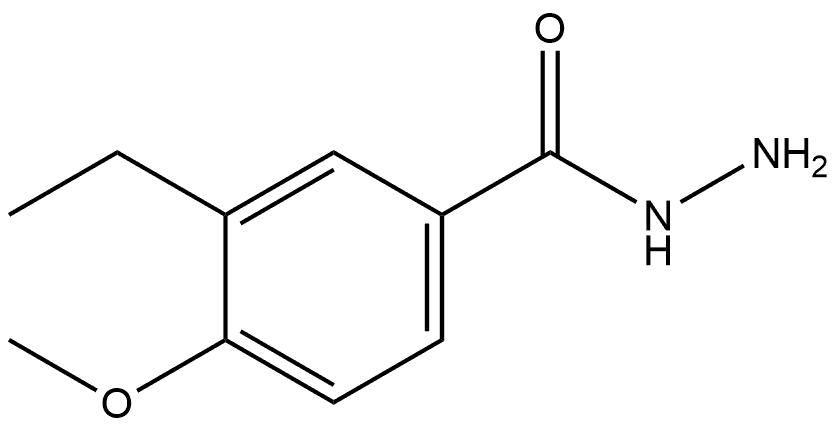 3-Ethyl-4-methoxybenzoic acid hydrazide Structure