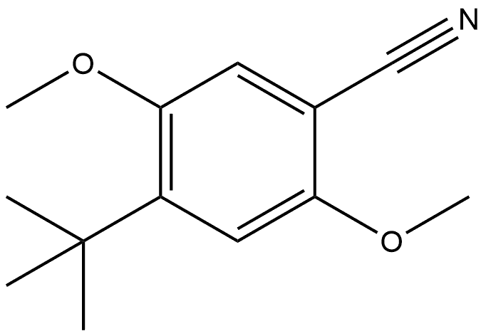 4-(1,1-Dimethylethyl)-2,5-dimethoxybenzonitrile Structure