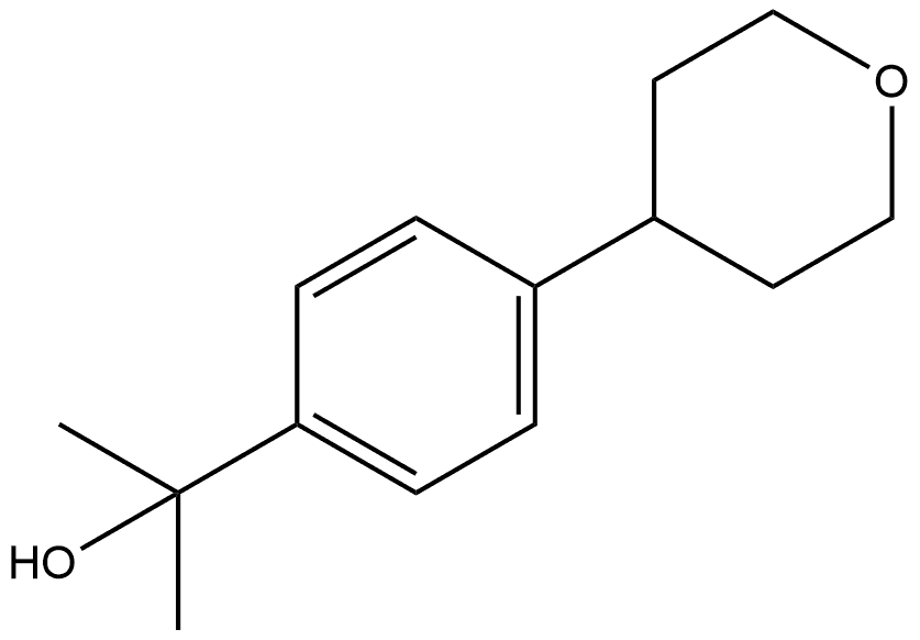 α,α-Dimethyl-4-(tetrahydro-2H-pyran-4-yl)benzenemethanol Structure