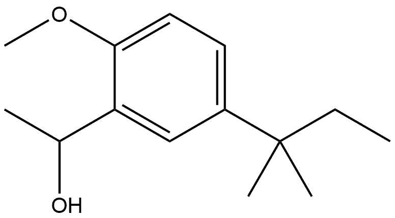 5-(1,1-Dimethylpropyl)-2-methoxy-α-methylbenzenemethanol Structure