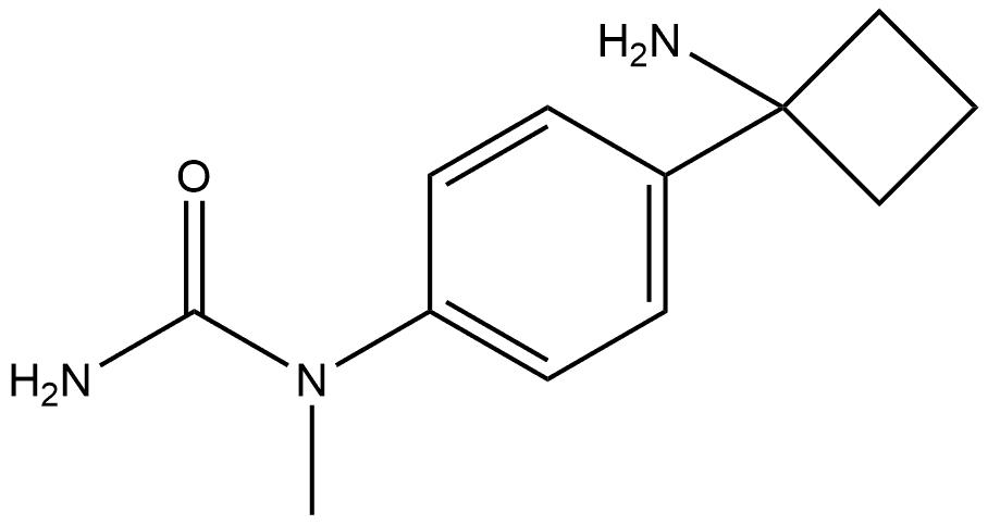 N-4-(1-Aminocyclobutyl)phenyl-N-methylurea Structure