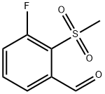 3-Fluoro-2-(methylsulphonyl)benzaldehyde Structure