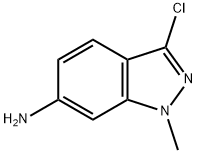 1H-Indazol-6-amine, 3-chloro-1-methyl- Structure