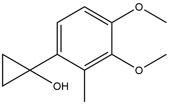 1-(3,4-Dimethoxy-2-methylphenyl)cyclopropanol Structure