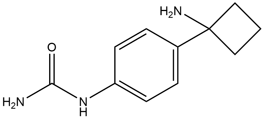 N-4-(1-Aminocyclobutyl)phenylurea 구조식 이미지