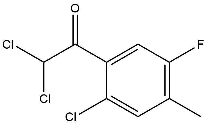 2,2-dichloro-1-(2-chloro-5-fluoro-4-methylphenyl)ethanone Structure