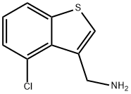 1-(4-chloro-1-benzothiophen-3-yl)methanamine hydrochloride Structure