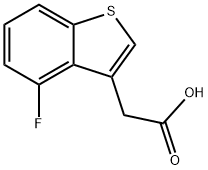 2-(4-fluoro-1-benzothiophen-3-yl)acetic acid Structure