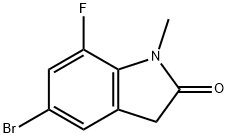 2H-Indol-2-one, 5-bromo-7-fluoro-1,3-dihydro-1-methyl- Structure